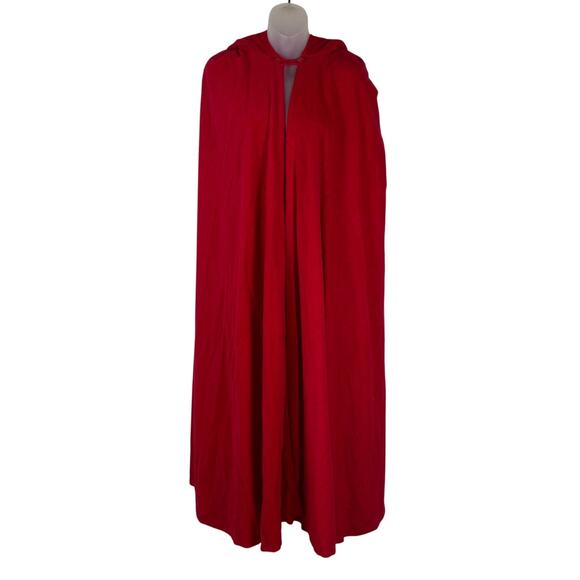 Vintage Quality LONG HOODED CAPE Goth Devil Vampire Christmas Halloween Costume - Picture 1 of 6